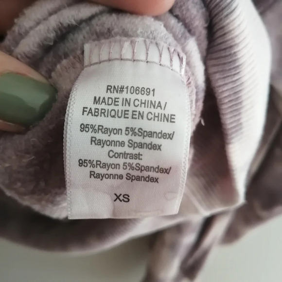 Young Fabulous & Broke Juliette Purple Tie Dye Sweater with Dolman Sleeves XS - Picture 10 of 16